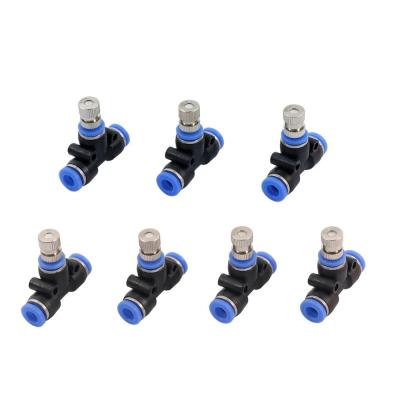 China Low Pressure Mist Cooling System Nozzles 6mm Slip Lock Spray Quick Connectors Humidify Watering Sprayer RT-52 for sale