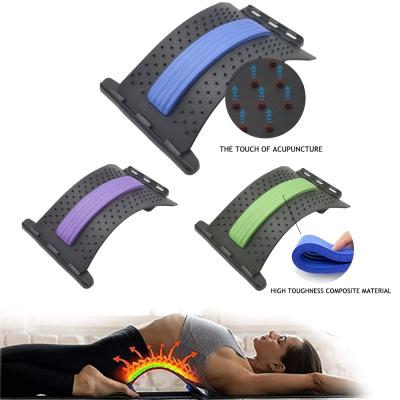 China Lumbar Pain Relief Chiropractic Back Spine Support Stretcher Massager Back Stretcher Massage Equipment Back Stretcher Fitness Massage Equipment for sale