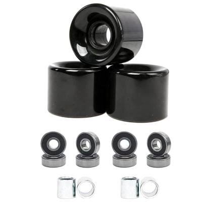 China Youth Pack of 4 65*45mm Skateboard Wheels + ABEC-11 Bearing Steel Wheels and Spacers Cruiser for sale