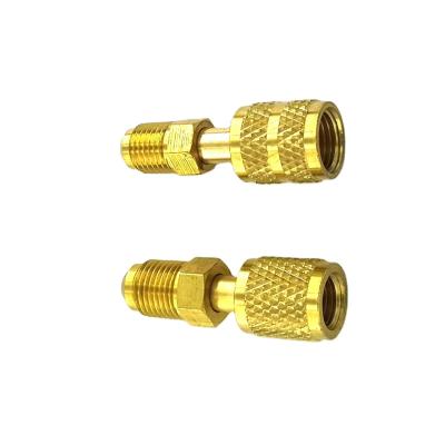 China R410a Quick Couplers Refrigeration 1/4 SAE For Air Conditioner Fill Adapter for sale