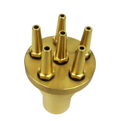 China Straight Jet Sprayer Pond Music Brass Fountain Nozzles For Garden Suction Irrigation System Reducing for sale