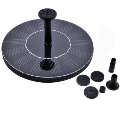 China Solar Powered Mini Solar Water Fountain Pool Pond Waterfall Fountain Garden Bird Outdoor Bath Fountain Reduction for sale