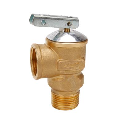 China General American standard lead-free water Heater Safety Valve 3/4 inch NPT 150 PSI pressure relief brass valve for sale