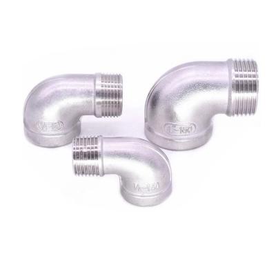 China Most In Stock For Fast Shipping x Male Thread 304 Degree SS Female Elbow 90 Stainless Steel Pipe Fitting Connectors Equal for sale