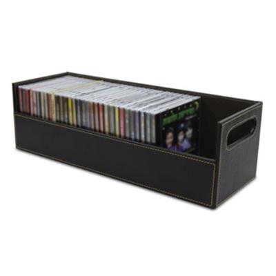 China Eco-friendly CD Storage Box Wooden Storage Case / Cloth CD DVD / Compact Disc Cardboard Box for sale