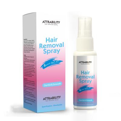 China Best Hair Removal Quality Removal Inhibitor Spray Legs Painless Armpit Beard Repair Skin Facial Pubic Hair Growth Stop Growth Smooth Spray for sale