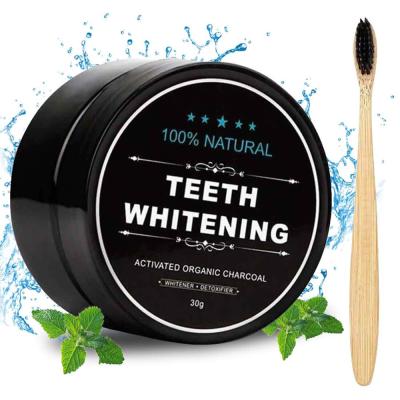 China Convenient Charcoal Teeth Cleanse To Powder Wholesale Private Label Teeth Whitening Charcoal Powder Tooth Cleaner Whitening Powder for sale