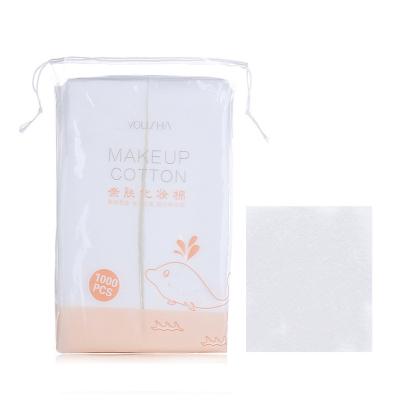 China Remove Makeup Private Label Makeup Pads Cotton Single Layer Face Cleansing Cotton for sale