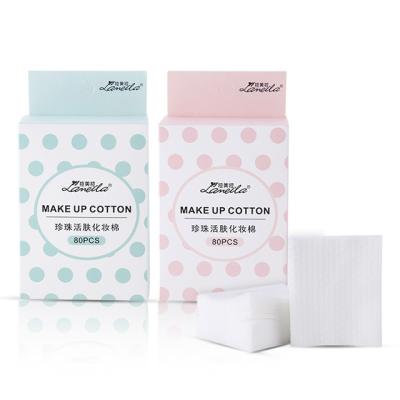 China Makeuo Cleansing Remover Private Label Makeup Disposable Cotton Pads Fit Soft Facial Cosmetic Pad for sale