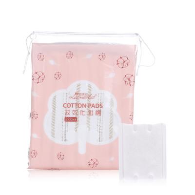 China Makeuo Solvent Cleansing OEM Brand High Absorptivity Disposable Cosmetic Cotton Pad Square for sale