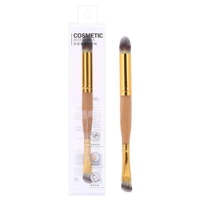 China Angular Blush Lameila Beauty Cosmetic Tools Makeup Eyeshadow Brushes Double Head Eye Shadow Brush Blending Brush B0519 for sale