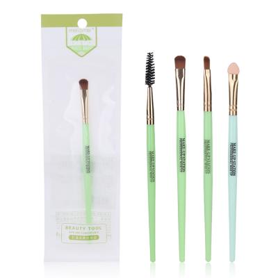 China Long Lasting Cosmetic Makeup Brushes Green Blending Lip Brush Custom Single Eyeshadow Brush MLM-Y001 for sale