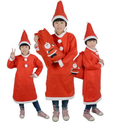 China Pants Fits Cheap Hot Selling Velvet Kids Single Hooded Ms. Christmas Play Girls Dance Santa Claus Dress Up Winter Play Game Costume for sale