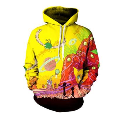 China Plus Size Oversized Anti Shrink Jumper Fleece Full Dye Wholesale Custom Made Men's Sweatshirts 3D Printed Polyester Mask Sublimation Hoodies for sale