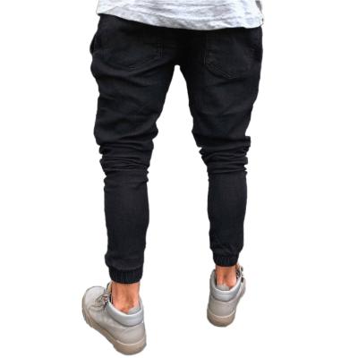 China Breathable Slim Straight Fit Biker Jeans Mens Skinny Distressed Denim Pants With Zipper Trousers for sale