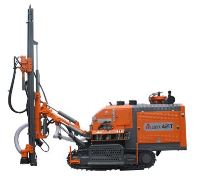 China energy & ZGYX-421T-1 Mining Integrated DTH Surface Drill Rig With Hole 80-115mm Quarry Blast Aggregate Stone Mining Cutting Equipped With YC6J190 for sale