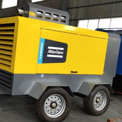 China XAMS850 G3 Atlas Copco Lubricated Air-compressor is 24m3/min 8.6bar 260HP (194kw) with Cummins diesel engine best price for sale for sale