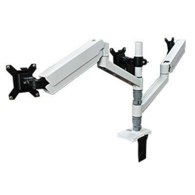 China Aluminum Triple Monitor Arm 3 Three Extended Monitor Stands For Desk Mounts for sale