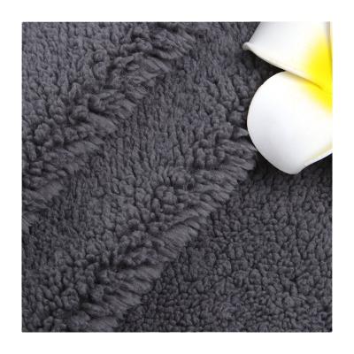 China Customized 100% Polyester Plain Chenille Anti-Static Coral Fleece Fabric No Bonding Good Quality For Home Textile for sale