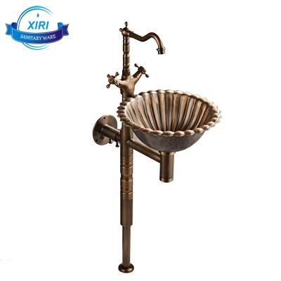 China CLASSIC Antique Bathroom Faucet With Washbasin Raised Balcony Mixer Tap XR8016 for sale