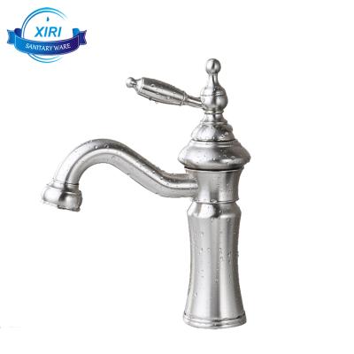 China Modern Nickel Brushed Bathroom Sink Faucet Basin Faucet Mixer Brass Healthy Faucet NB1224 for sale