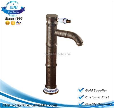 China Modern Brass Bamboo Shape Basin Antique Roman Bronze Faucet JZ-5025 for sale