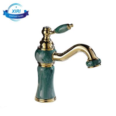 China New Design CLASSIC Single Handle Brass Marble Faucets For Bathroom for sale