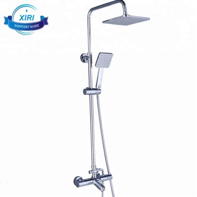 China Thermostatic Slide Bar Brass Free In The Wall Shower Mixer Faucet Smart Constant Temperature Control Shower Sets for sale