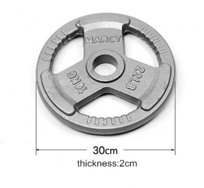 China Commercial Grade Tri-Grip Handles Painted  Weight Lifting Plate for sale