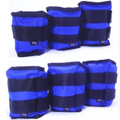 China Wholesales Fitness 1kg 2kg 3kg 4kg 5kg 6kg blue red yellow Weighted Ankle and Wrist sandbag for sale