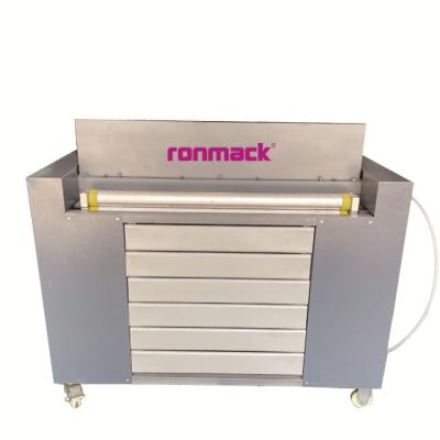 China Garment Shops RONMACK 380V 1.3KW 50-60HZ 50cm-80cm Width Air Compressor Leather Hole Working Plastic Punching Machine for sale