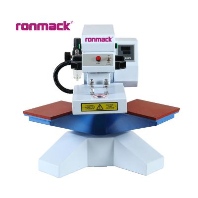 China Manual Type Pneumatic Press Machine Heat Transfer Hand Pull Home Use RONMACK RM-G Machine for sale