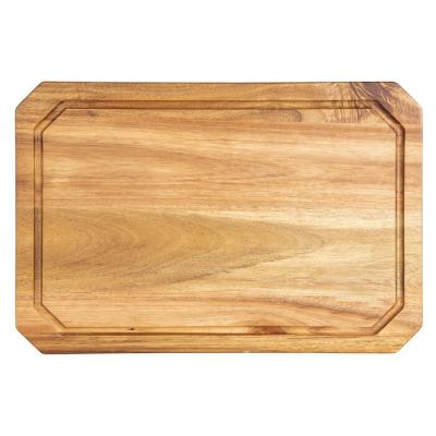 China Sustainable Extra Large Acacia Wood Cheese Cutting Board Eco Friendly Multifunctional With Groove for sale