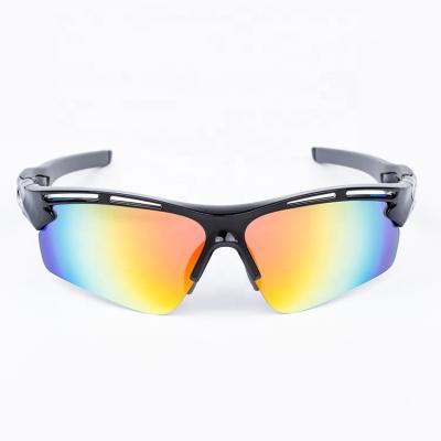 China 2020 100% UV400 protection fashion hd sports eyewear uv400 custom men running sunglasses set for sale