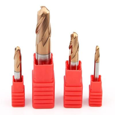 China PHIPPS hrc55 2 Flute CNC Tools Long Neck Solid Carbide Ball Nose End Mill Alloy Ball End Mill Cutter for sale