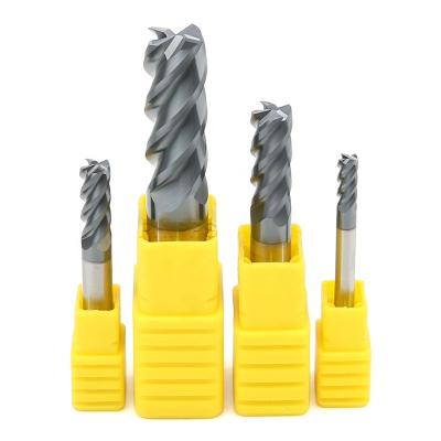 China PHIPPS High Quality Durable Sharp Carbide 4 Flute Cutter hrc60 High Hard Steel Square Bit 2/3/4/5/6/7/8/10/12mm for sale