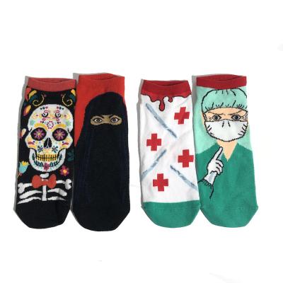 China Manufacturer Custom Sports Fashion Cartoon Character Cute Shorts Ankle Socks for sale