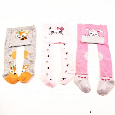 China Factory direct sale sports children's silicone pantyhose baby high hip pants cartoon baby non-slip leggings for sale