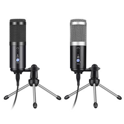 China USB Microphone OEM Podcast Recorder Instrument Performance USB Condenser Microphone With Bracket for sale