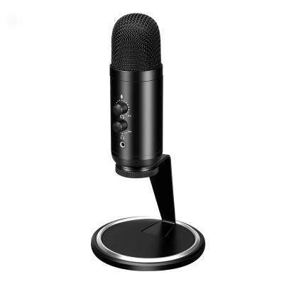 China USB Microphone 2002 Metal Base Desktop Recording Device USB Podcast Condenser Microphone for sale