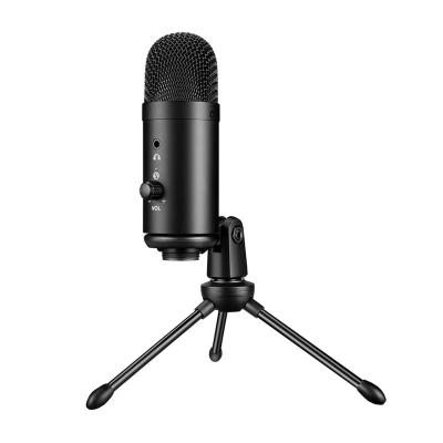 China USB Microphone Hot Selling Cardioid Pointing Metal Base Desktop Microphone Around Main USB Microphone for sale