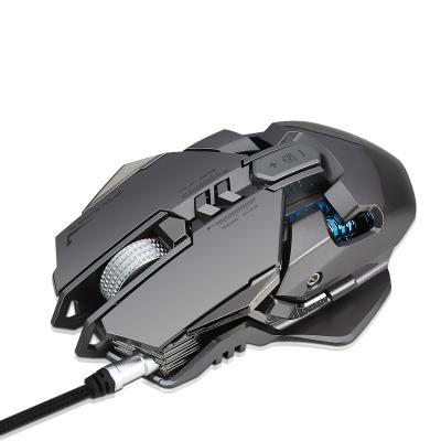 China RGB Lamp 4000 Full Color 9 dpi RGB Definition Programmable Key Gaming Wired Mechanical Mouse For Chicken Eating for sale