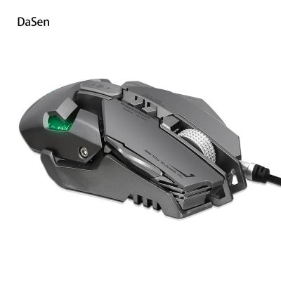 China RGB Full Color 2022 Lamp New Speed ​​12 DPI Wired Programmable Mechanical Mouse Gaming Mouse With RGB Flash for sale