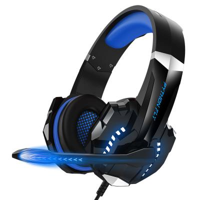 China Usb 3.5mm Earphone Gaming Microphone Gaming Headset 3.5mm RGB Light Wired Noise Canceling Gaming Headset Product for sale