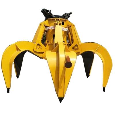 China Cultivate China Hydraulic Rotating Grapple Custom Excavator Excavator Wooden Grapple Log Grapple Stone Grapples for sale