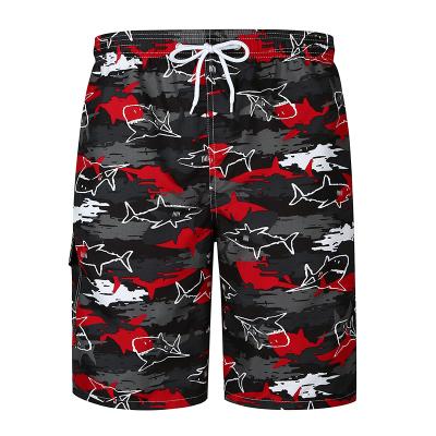 China New Fashion Comfortable Pattern Men's Breathable Shark Beach Shorts High Quality Boys To Swim Trunks for sale