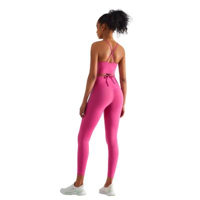 China 2022 Luxury Breathable Custom Wholesale Plus Size Seamless Yoga Clothing Sets Fitness Women for sale