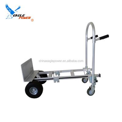 China Easy folding multifunctional 2 in 1 hand trolley for transporting goods for sale