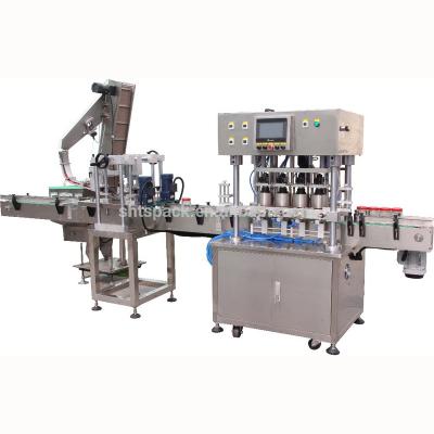 China Automatic Glass Beverage Jar Vacuum Capping Machine Shanghai for sale