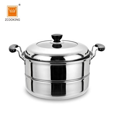 China 32cm Sustainable India Metal Hot Crab Cooking Pot Stainless Steel Food Steamer for sale